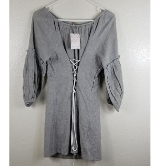 Free People Dresses & Skirts - Free People Gray Dress Sz Small